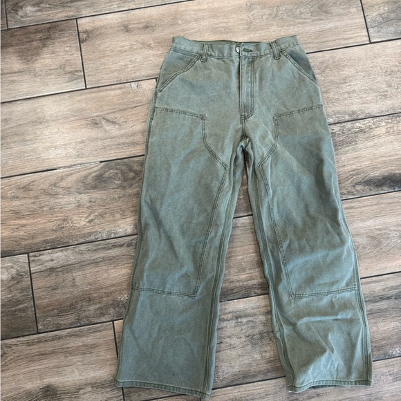 Men's Green Cargo Pants cold culture - Picture 1 of 3